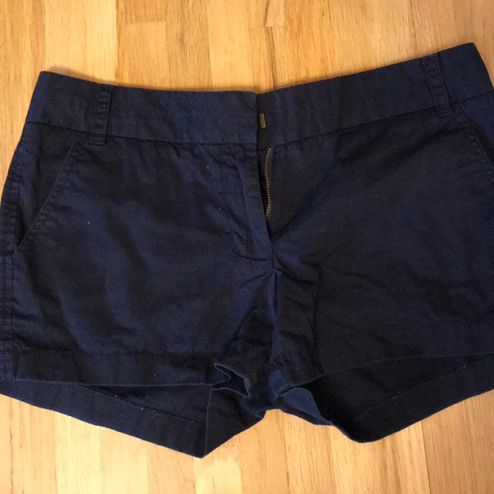 J. Crew Navy Chino Shorts Size 4
